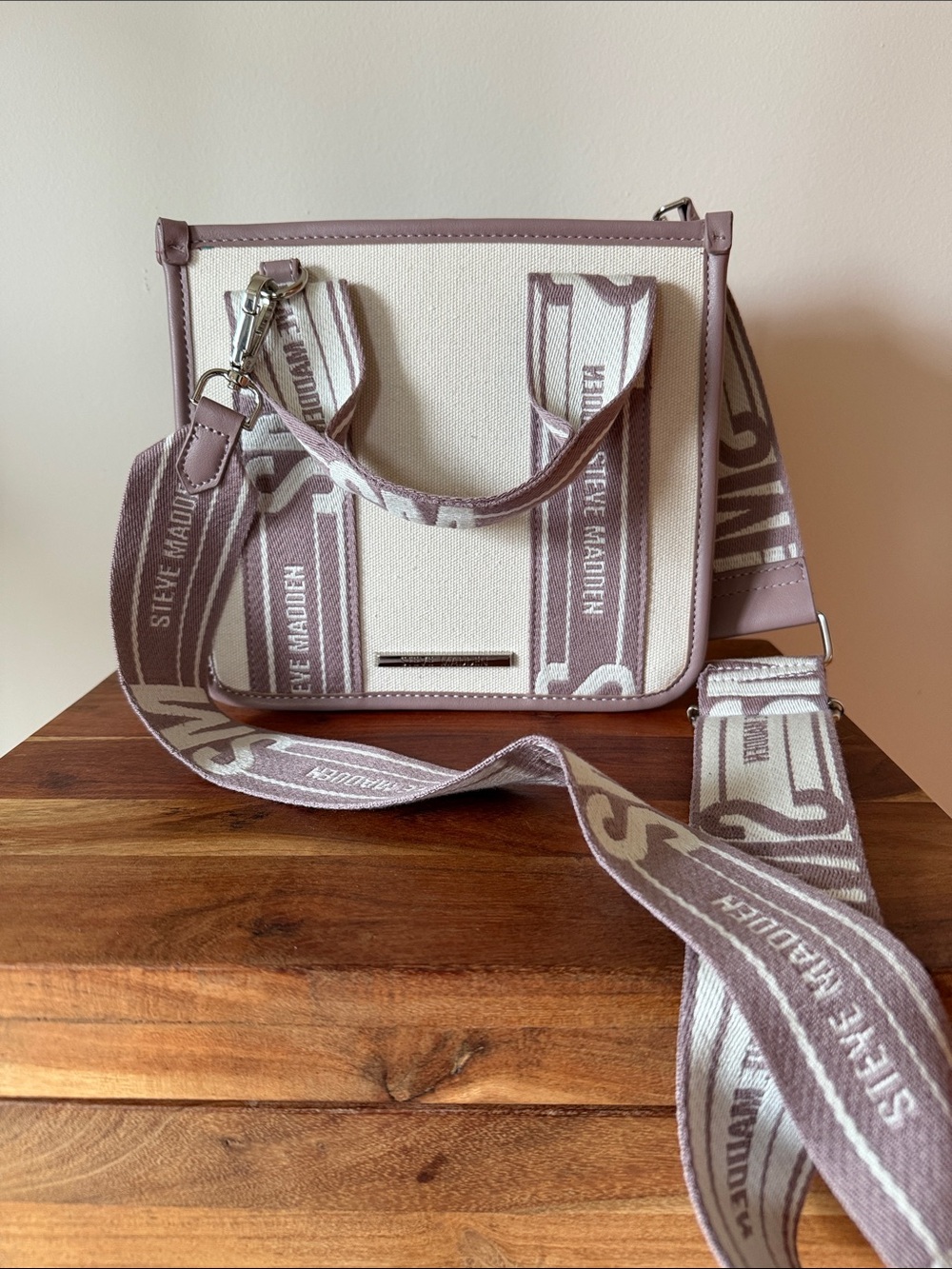 Steve Madden Bwebber Lilac Mauve Satchel